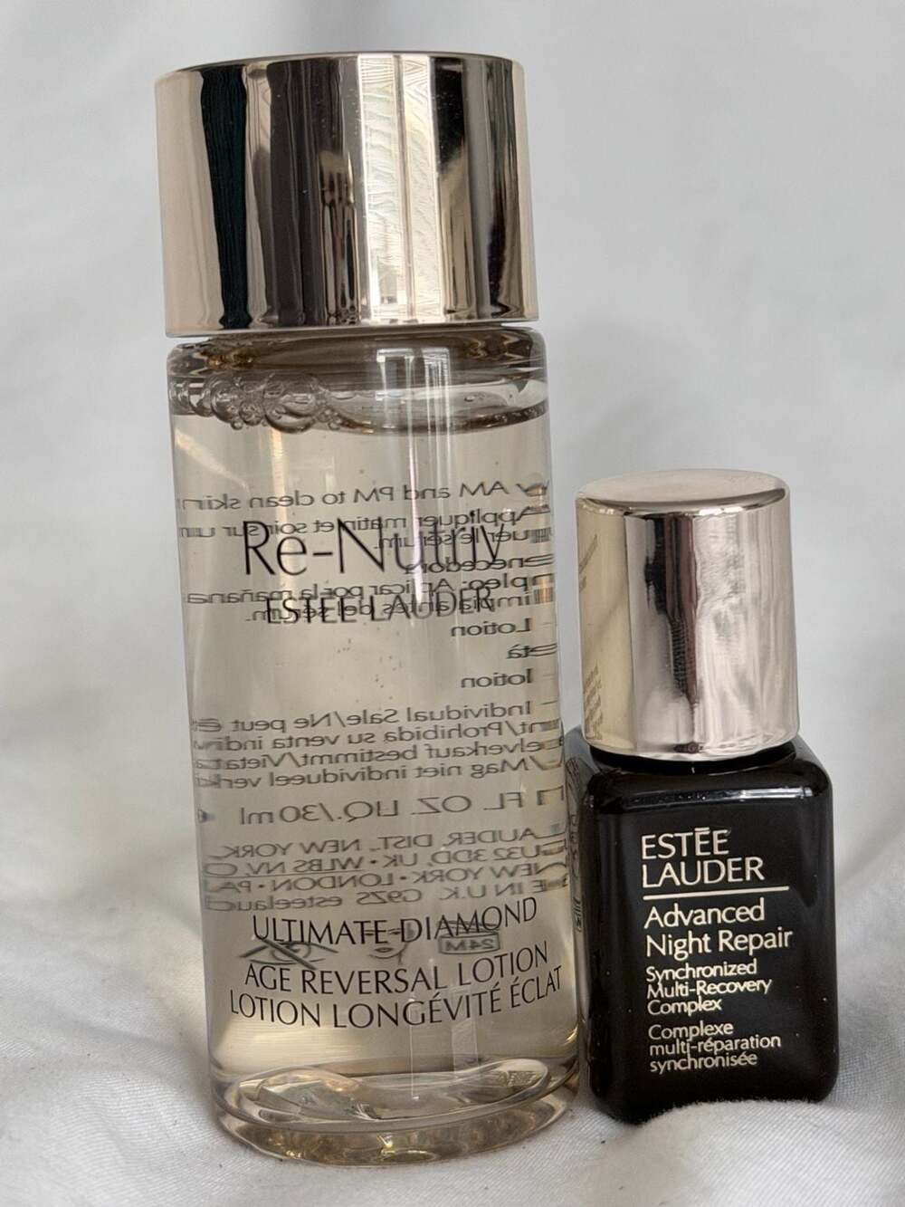 Estee Lauder Re-Nutriv Ultimate Diamond Age Reversal Lotion and Advanced Night R